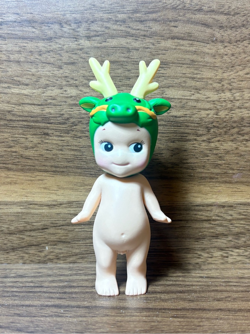 Cute Mini Doll with Green Reindeer Hat - Kids Collectible Toy